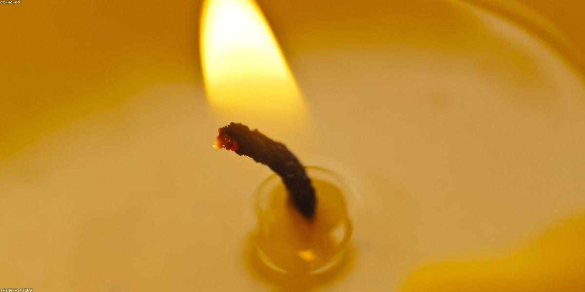 Velas aromáticas de naranja artesanales